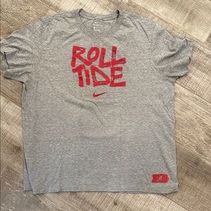 Nike ALABAMA ROLL TIDE Men's Gray T-Shirt size XL